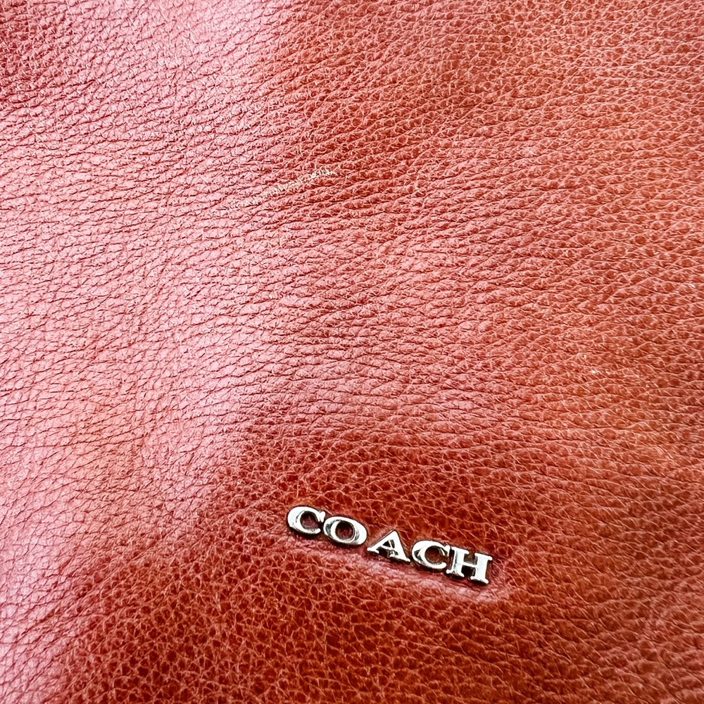 Coach Madison Two Way Hobo Messenger Leather Caramel Brown - Picture 10 of 11